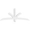 Ekena Millwork Davenport Architectural Grade PVC Gable Bracket, 72"W x 30"H x 4"D x 4"F, 10/12 Pitch GBP072X30X0404DAV00 - alternate 2